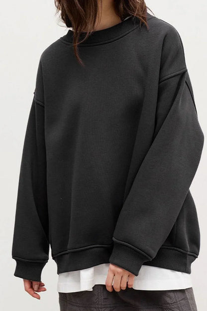 Comfortable Oversize Crew Neck Sweatshirt