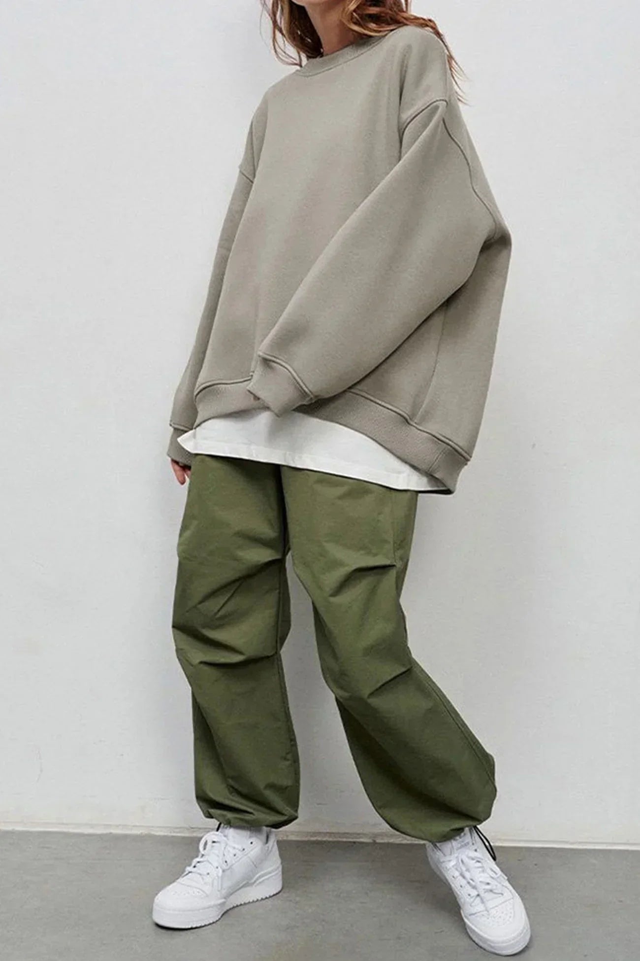 Comfortable Oversize Crew Neck Sweatshirt