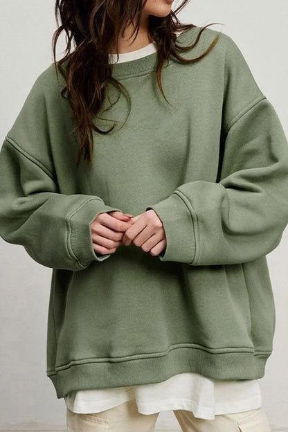 Comfortable Oversize Crew Neck Sweatshirt