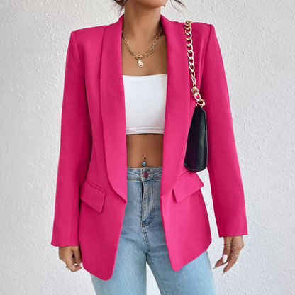 Stylish Women's Blazer Office Look Polyester