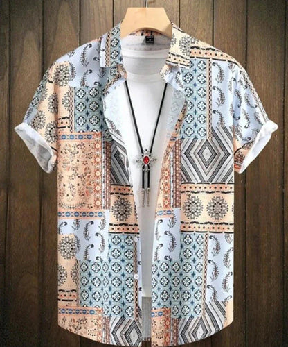 Summer Shirt Short Sleeve Hawaiian Design