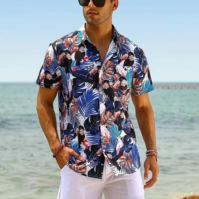 Men's Short-Sleeved Hawaiian Shirt