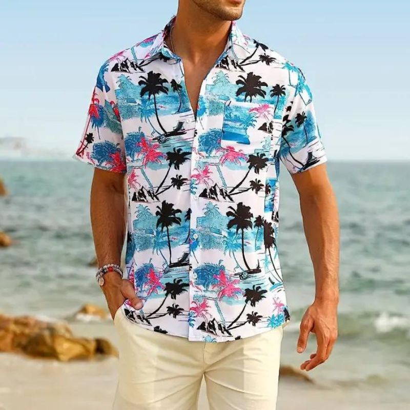 Men's Short-Sleeved Hawaiian Shirt