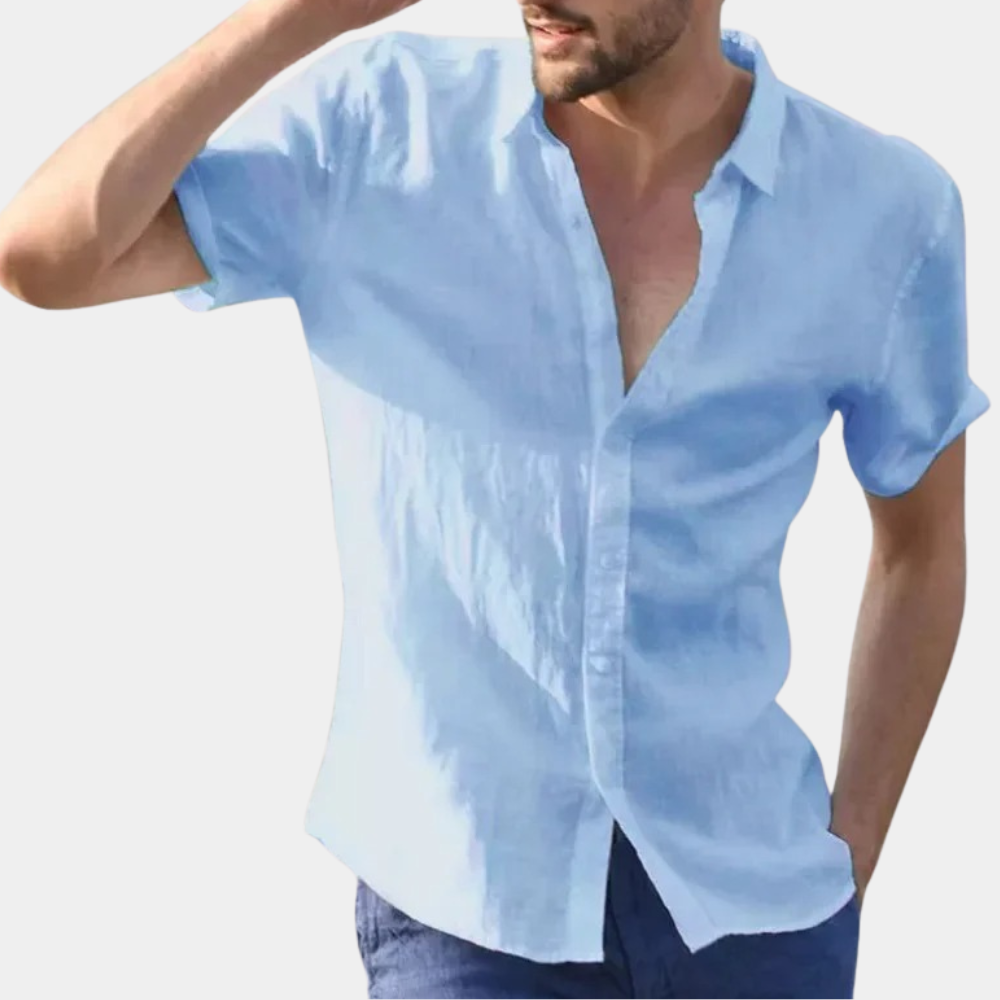 Men's Lightweight Stylish Short-Sleeved Summer Shirt