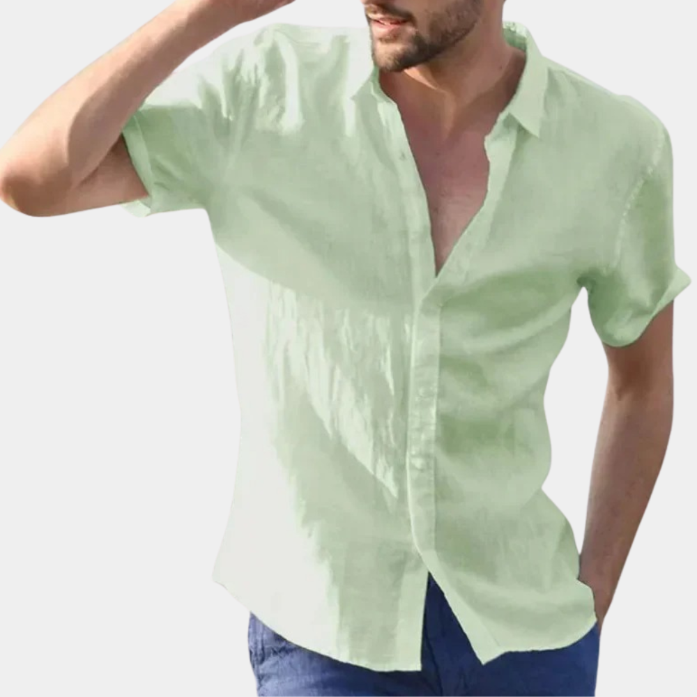 Men's Lightweight Stylish Short-Sleeved Summer Shirt