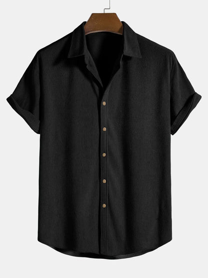 Men's Loose Fit Short Sleeve Summer Shirt