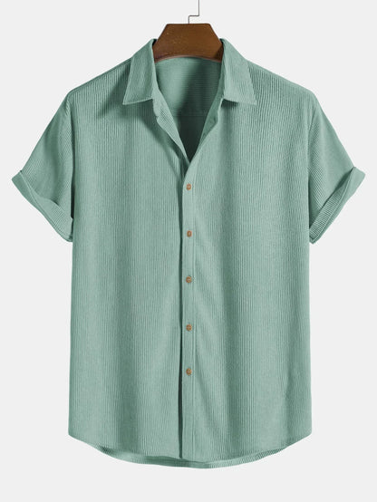 Men's Loose Fit Short Sleeve Summer Shirt