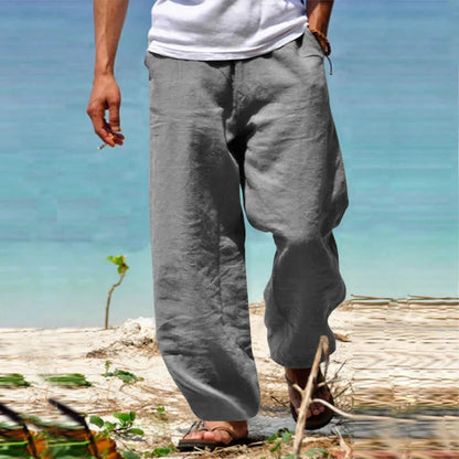 Summer Trousers Lightweight Linen Comfortable