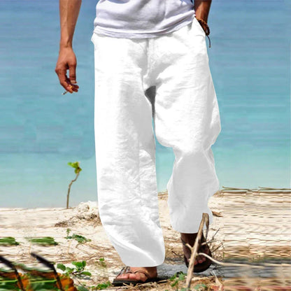 Summer Trousers Lightweight Linen Comfortable