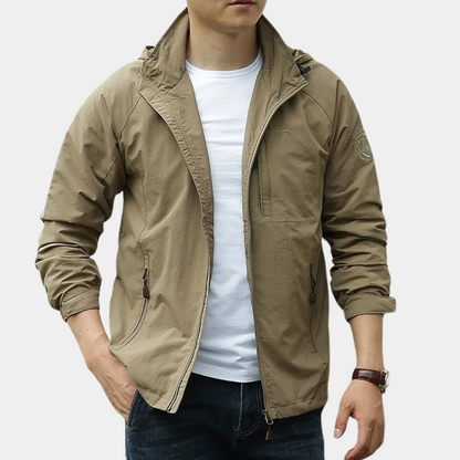 Lightweight Men's Summer Jacket Hood Cargo