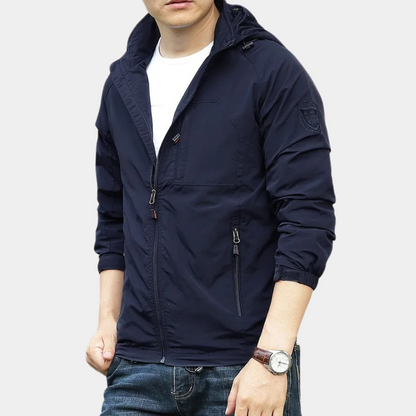 Lightweight Men's Summer Jacket Hood Cargo