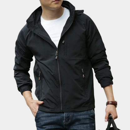 Lightweight Men's Summer Jacket Hood Cargo