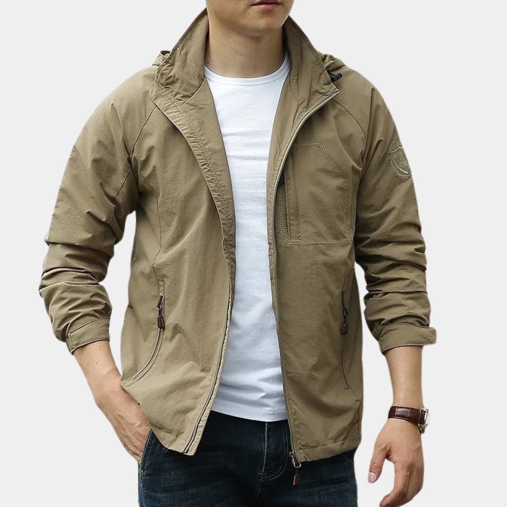 Men's lightweight hooded summer jacket