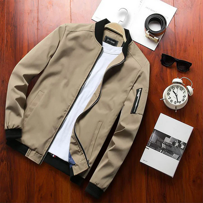 Men's Lightweight Bomber Jacket Zipper