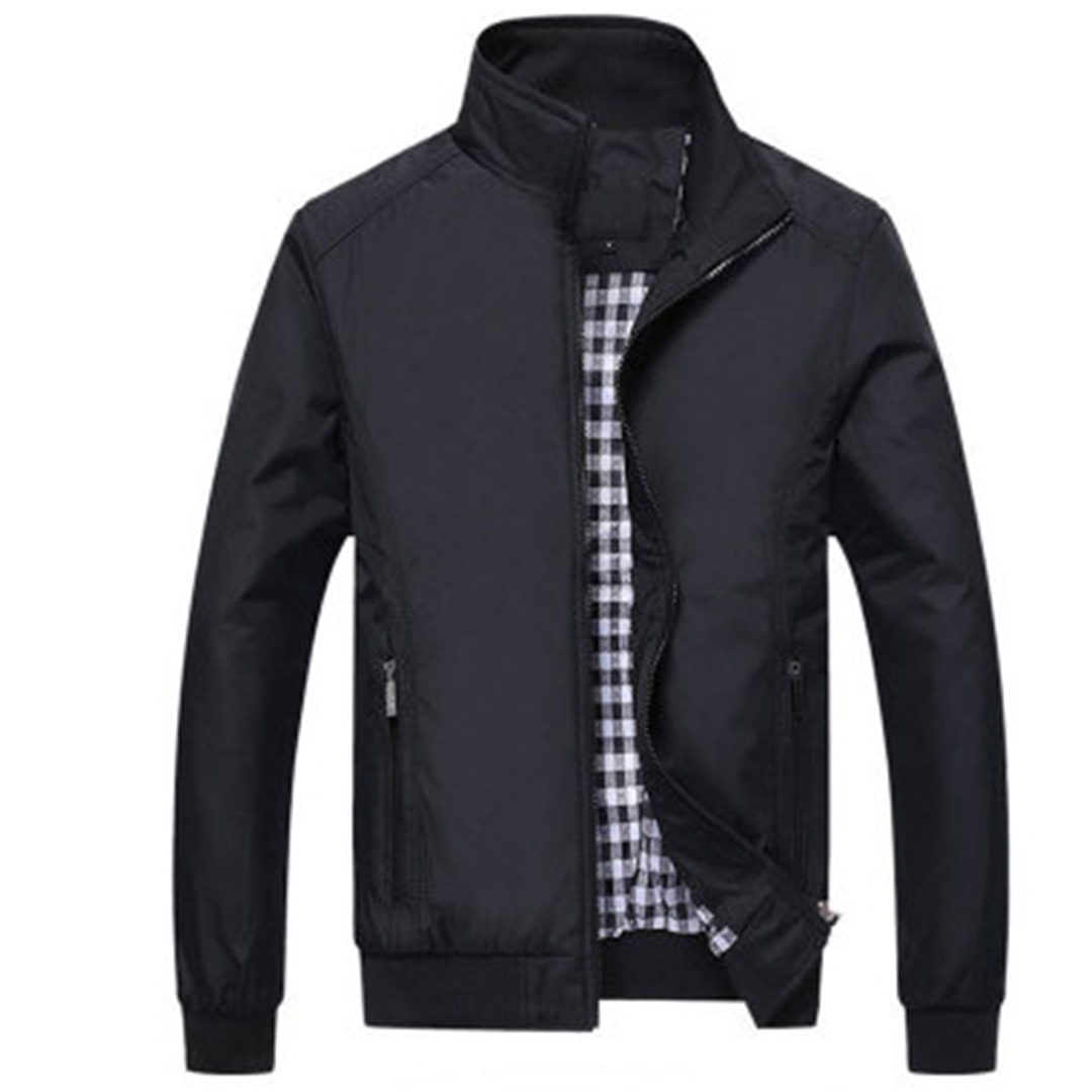 Herren Sommerjacke Winddicht Reißverschluss - IdealeKleiden