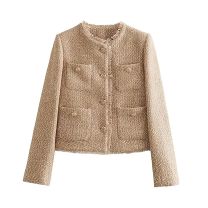 Stylish Women's Short Elegant Autumn Jacket