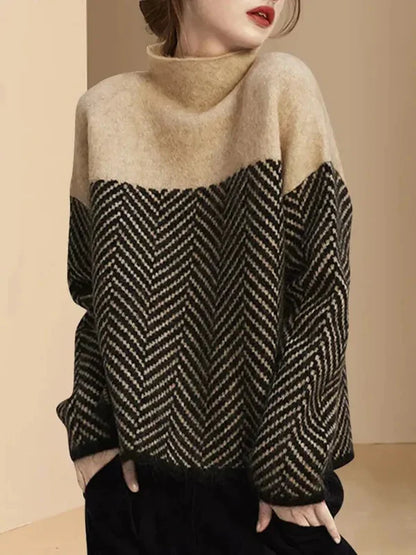 Lauren | Comfortable Sweater High Collar Soft