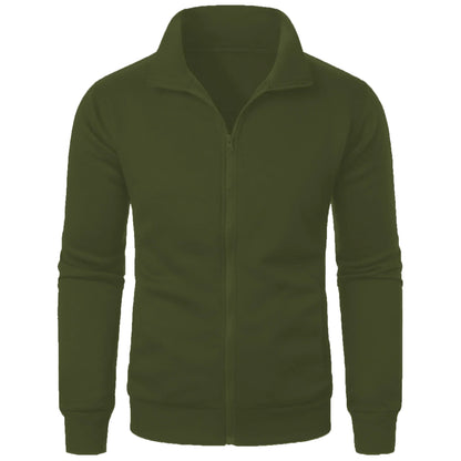 Herren Hoodie Stehkragen Reißverschluss Modern