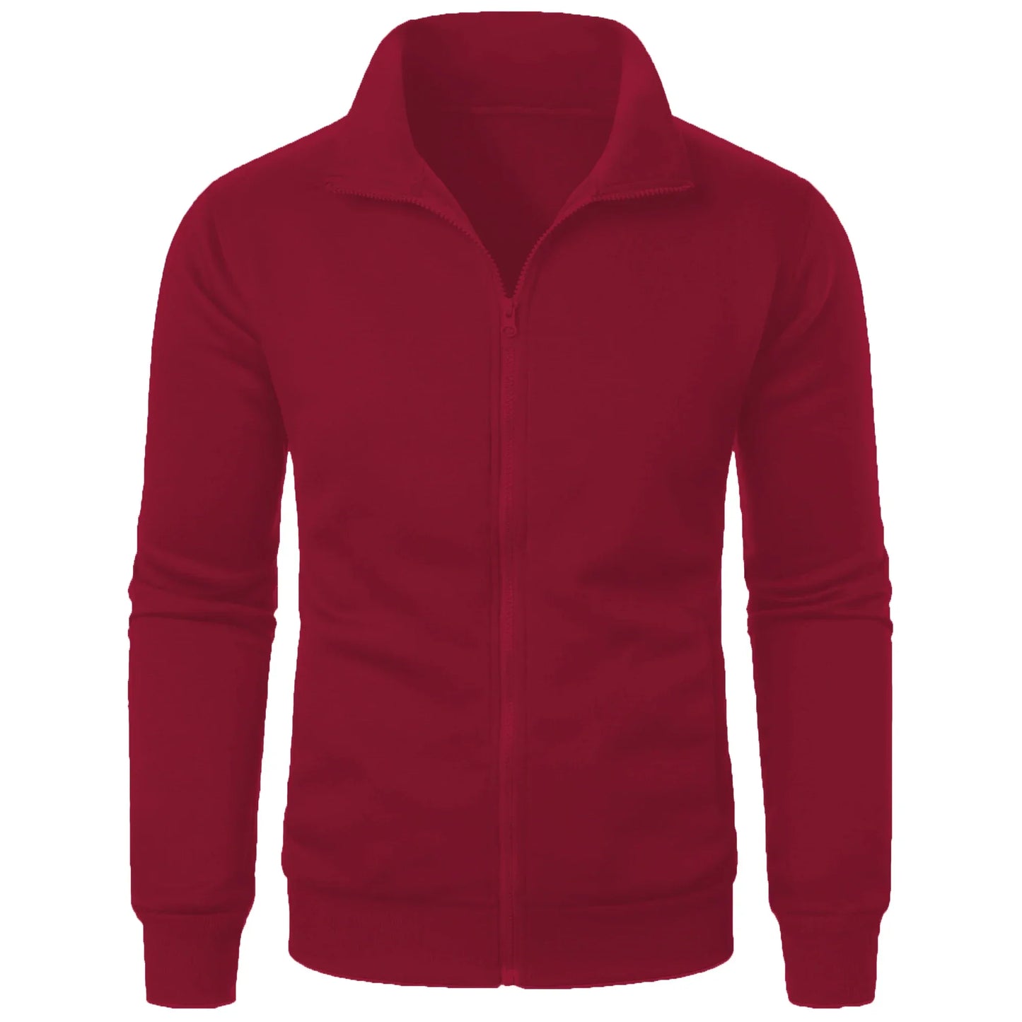 Herren Hoodie Stehkragen Reißverschluss Modern