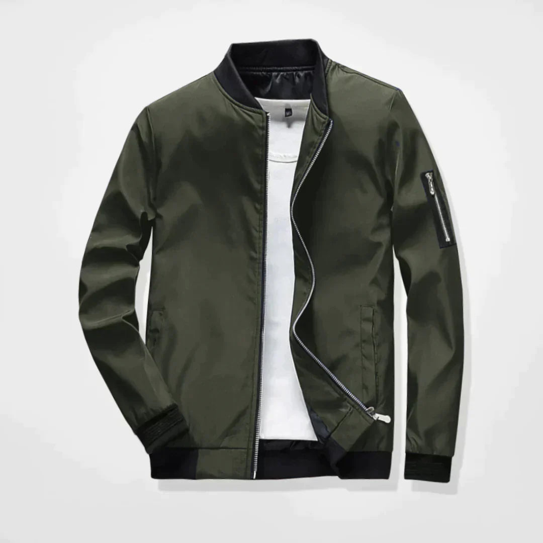 Men's Lightweight Zipper Bomber Jacket