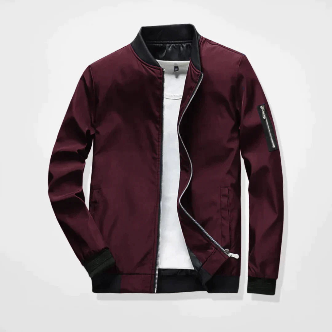 Men's Lightweight Zipper Bomber Jacket