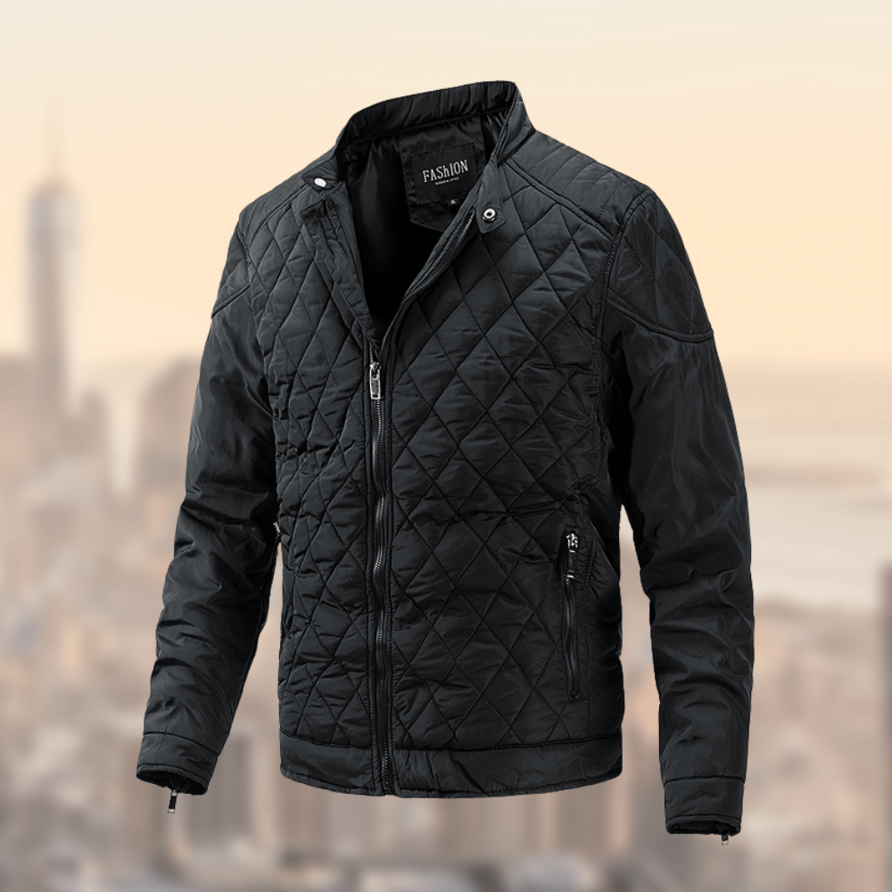 Men's Quilted Jacket Windproof Waterproof Winter
