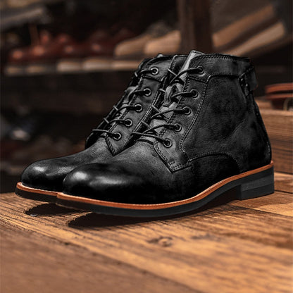 Men's Leather Winter Lace-up Boots