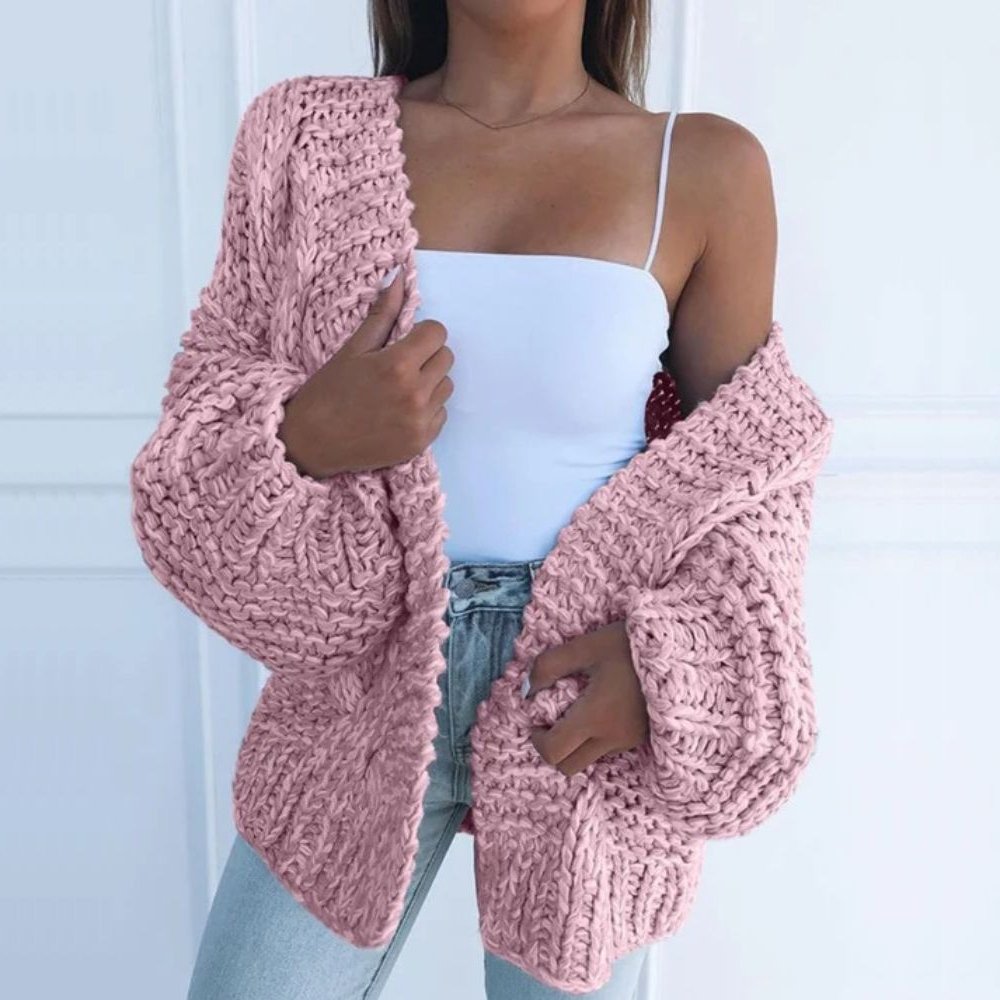 Women's Knitted Cardigan Generously Soft
