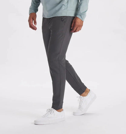 Men's Stretch Slim Fit Tactical Trousers with Multiple Pockets
