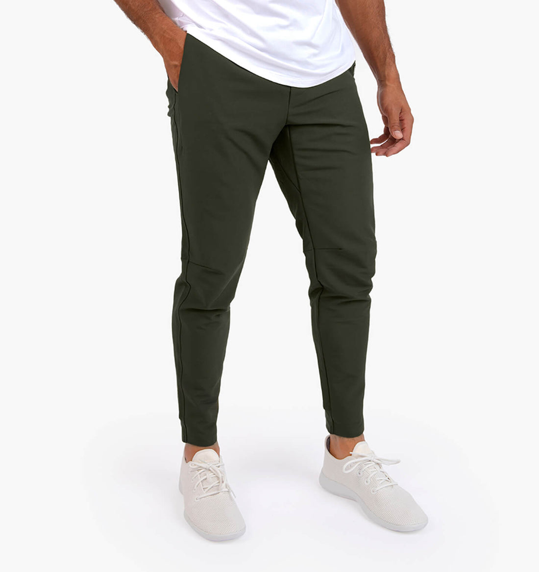 Men's Stretch Slim Fit Tactical Trousers with Multiple Pockets