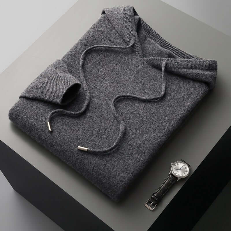 Men's Knitted Jumper Simple Hood