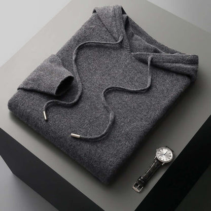 Men's Knitted Jumper Simple Hood