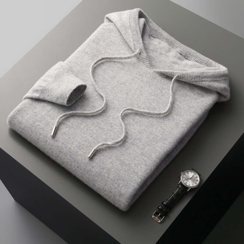 Men's Knitted Jumper Simple Hood
