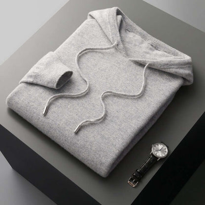 Men's Knitted Jumper Simple Hood