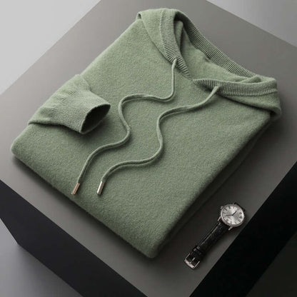 Men's Knitted Jumper Simple Hood