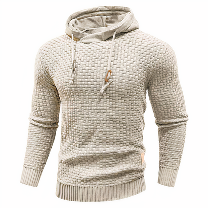 Men's Knitted Hoodie Slim Fit Hooded Jumper