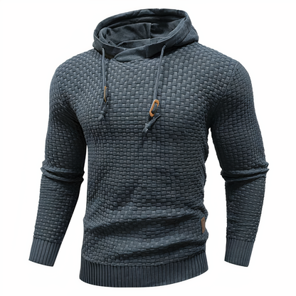 Men's Knitted Hoodie Slim Fit Hooded Jumper