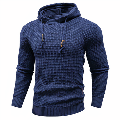Men's Knitted Hoodie Slim Fit Hooded Jumper