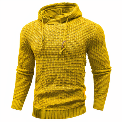 Men's Knitted Hoodie Slim Fit Hooded Jumper