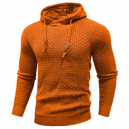 Men's Knitted Hoodie Slim Fit Hooded Jumper