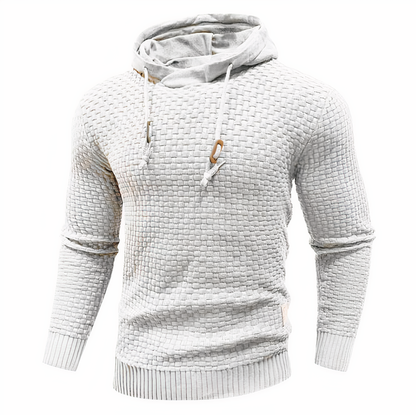 Men's Knitted Hoodie Slim Fit Hooded Jumper