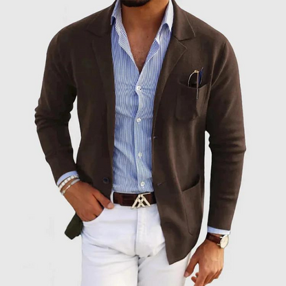 Herren Strickjacke Modern mit Taschen - IdealeKleiden