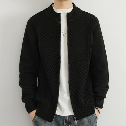 Men's Cardigan Zipper Oversized