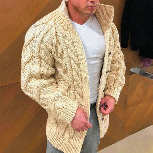 Men's Classic Cable Knit Cardigan