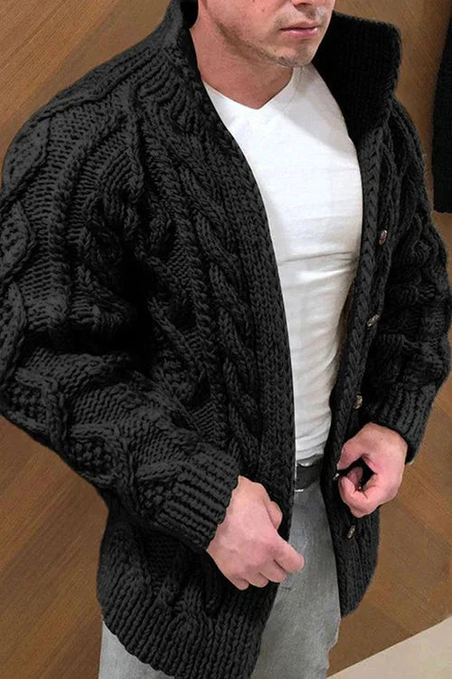 Men's Classic Cable Knit Cardigan