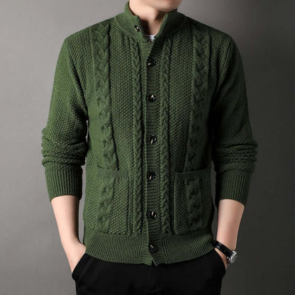 Men's Classic Cable Knit Cardigan