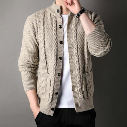 Men's Classic Cable Knit Cardigan