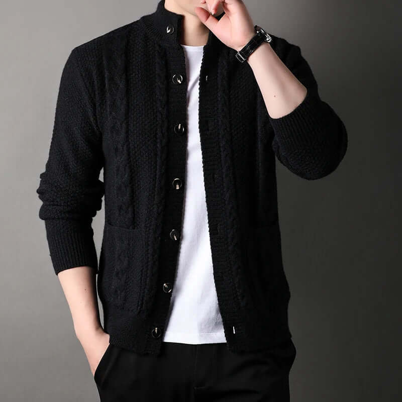 Men's Classic Cable Knit Cardigan