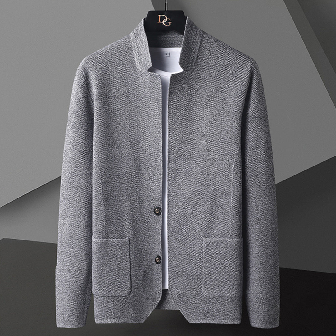 Herren Strickjacke Sommer Leicht Mit Knöpfen - IdealeKleiden