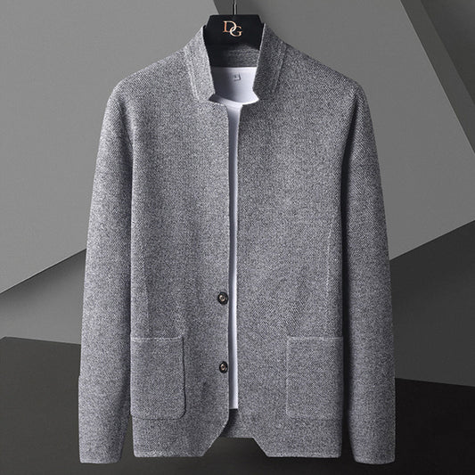 Herren Strickjacke Sommer Leicht Mit Knöpfen - IdealeKleiden